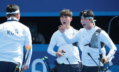 [속보] 한국 남자 양궁 단체 금메달 획득…올림픽 3연패 성공