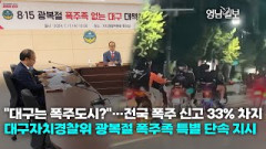 [영상뉴스]대구자치경찰위 광복절 폭주족 특별 단속 지시