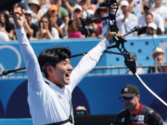 이우석 양궁 남자 개인전 동메달 획득…단 한 번도 9~10점에서 벗어나지 않아