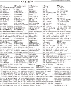 8월15일(목) 케이블·위성TV 편성표