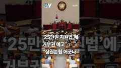 [뉴스와이] '25만원 지원법'에 거부권 예고,