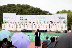 [안동시민 녹색자전거 대행진] 20여개 부스 스포츠체험·건강검진 인기