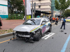 수성구 범어동에서 연쇄 추돌 사고로 8명 경상·2명 병원 이송…운전자는 