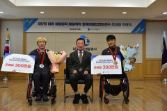 대구도개공, 파리 패럴림픽 휠체어배드민턴팀 메달리스트에 포상금