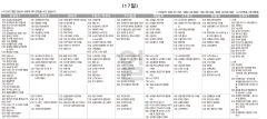 11월17일(일) TV 편성표
