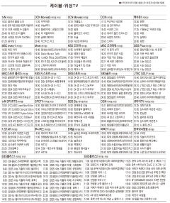 11월27일(수) 케이블·위성TV 편성표