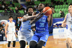 가스공사 삼성에 59-74 패…3연승 실패 리그 3위 하락