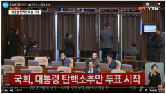 [속보] 윤석열 대통령 탄핵안 무기명 투표 시작