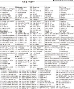 12월18일(수) 케이블·위성TV 편성표