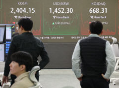 코스피 2천400선 간신히 마감