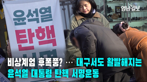 [현장스케치]비상계엄 후폭풍? …대구서도 활발해지는 윤석열 대통령 탄핵 서명운동