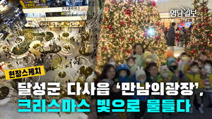 [현장스케치] 달성군 다사읍 ‘만남의광장’,크리스마스 빛으로 물들다