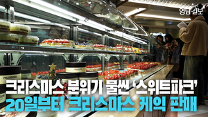 [영상] 연말 분위기 물씬···대구신세계백화점 디저트 전문관 ‘스위트파크’ 크리스마스 분위기 가득