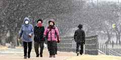겨울 낭만 '雪中 산책'