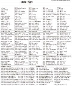 2월11일(화) 케이블·위성TV 편성표