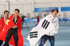 차민규 1000m 은메달 획득…1분9초63의 기록으로 결승선 통과