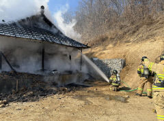 영주시 이산면에서 화재 잇따라… 주택·창고 전소