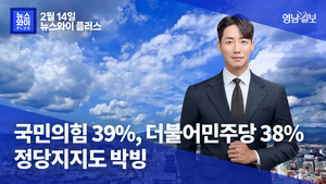 [뉴스와이+] 국민의힘 39%, 더불어민주당 38%…정당지지도 박빙
