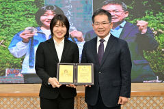 유도 국가대표 허미미, 군위 홍보대사 위촉