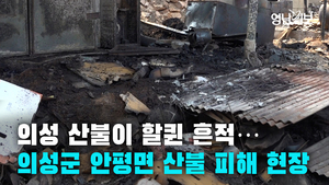 의성 산불이 할퀸 흔적…의성군 안평면 산불 피해 현장