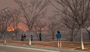 청송 산불로 사망자 발생…대피 중 참변 추정