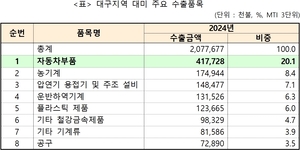 美, 車 핵심부품도 25% 관세…대구 최대산업 큰 타격 우려