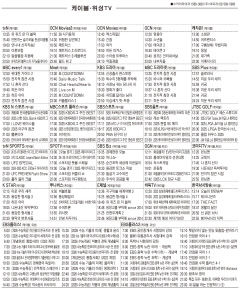 4월21일(월) 케이블·위성TV 편성표