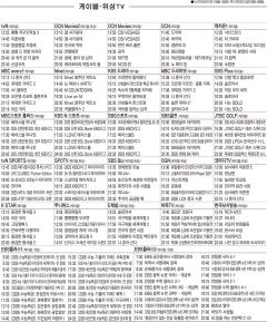 4월30일(수) 케이블·위성TV 편성표