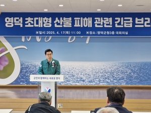 영덕군 산불 피해 3천170억...한해 예산의 절반 이상 피해