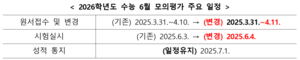 ‘조기 대선 탓에’ 수능 6월 모의평가, 하루 연기돼