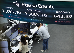 코스피 2천300선 붕괴...원·달러 환율 1천500원 근접