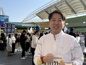 이준석, 영남일보 하프마라톤대회 5km 완주…“대구경북 지지가 지금의 나 만들어”