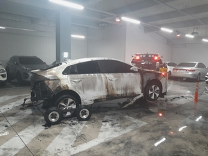 대구 달서구 아파트 지하주차장서 ‘전기차’ 화재