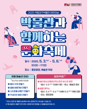 국립대구박물관, 어린이날 박물관과 함께하는 문화축제