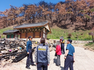 청송경찰서, 부처님오신날 앞두고 사찰 특별방범활동 전개