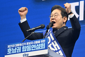 이재명, 민주당 대선 후보 확정 눈앞…득표율 80%대 예상