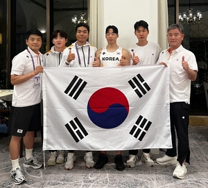 예천군청 나마디 조엘진 합류한 육상 남자 400ｍ 계주팀, 11개월만에 한국신기록 갈아치워