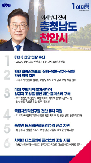이재명 “치의학연구원 천안 유치” 공약…TK 소외론 재점화
