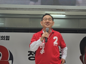 [6·3대선…선대위원장의 하루]300㎞ 다니는 국힘 주호영 총괄선대위원장…“보수 결집 이미 시작, 점차 지지율 상승할 것”