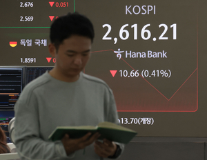 [속보] 코스피 美 신용등급 강등 여파에 2,600선 하향 이탈
