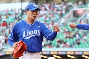 삼성 라이온즈 SSG 팽팽한 승부 끝 3:1 승…이승현·구자욱 활약