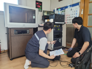 한국방송통신전파진흥원 경북본부, 산불 피해지역 무선 방송 시스템 무상점검