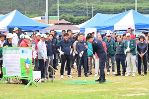 청송군, 산불 피해 이웃 위한 ‘사랑나눔 파크골프대회’ 성료…산남파크골프장 첫 공식대회 개최