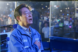 [속보] 이재명 전국 1위…TK선 30% 못 넘겨
