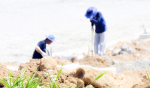 [포토뉴스] 기록적 더위, 작업 현장 안전 적신호