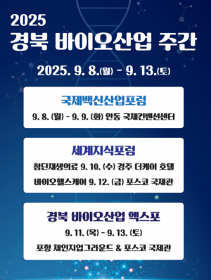 ‘첨단 바이오세계로 초대’ …경북 바이오산업 주간