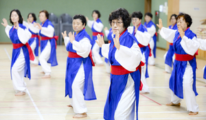 [포토뉴스] 국학기공 경연으로 빛난 어르신들의 생활체육대축전
