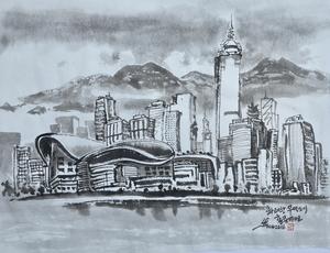 권용섭 화백의 APEC 갤러리<13>‘화려한 무역도시’ 홍콩