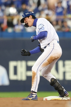 삼성 라이온즈 ‘캡틴’ 구자욱 침묵에서 벗어나 활약