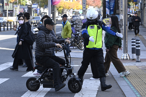 [포토뉴스] 대구에서 이륜차와 개인형 이동장치(PM), 픽시 자전거 특별 단속